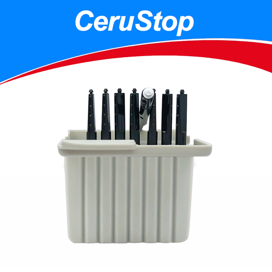 CeruStop Cerumenfilter - 8er Pack! Filter für Phonak, Unitron, Widex Hörgeräte Schützt vor Feuchtigkeit & Ohrenschmalz - 1,4 mm Durchmesser - Weiss