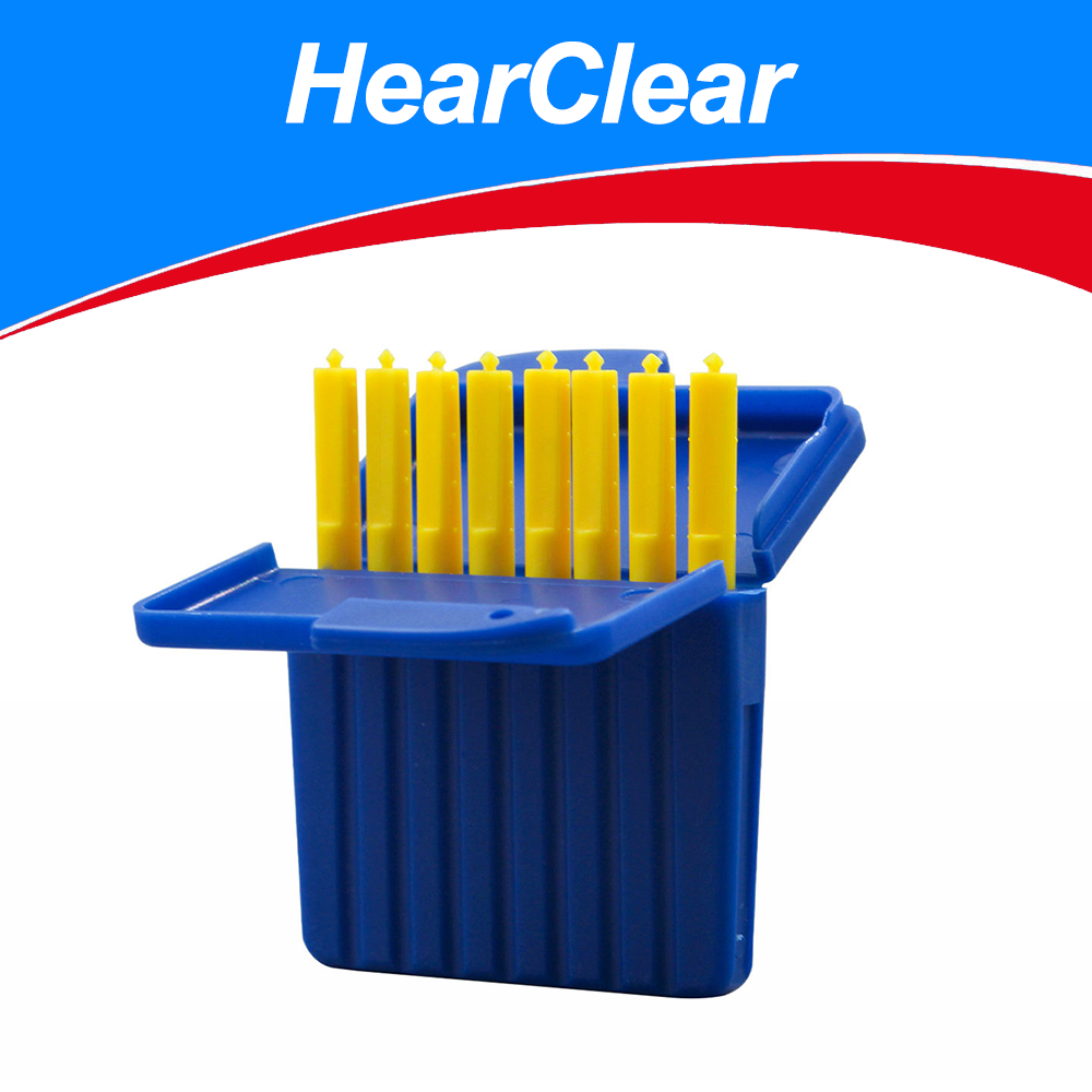 Starkey HearClear Hörgeräte Filter - Filter für Starkey Hörgeräte - Schützt vor Feuchtigkeit & Ohrenschmalz - 8 Stk. - Gelb