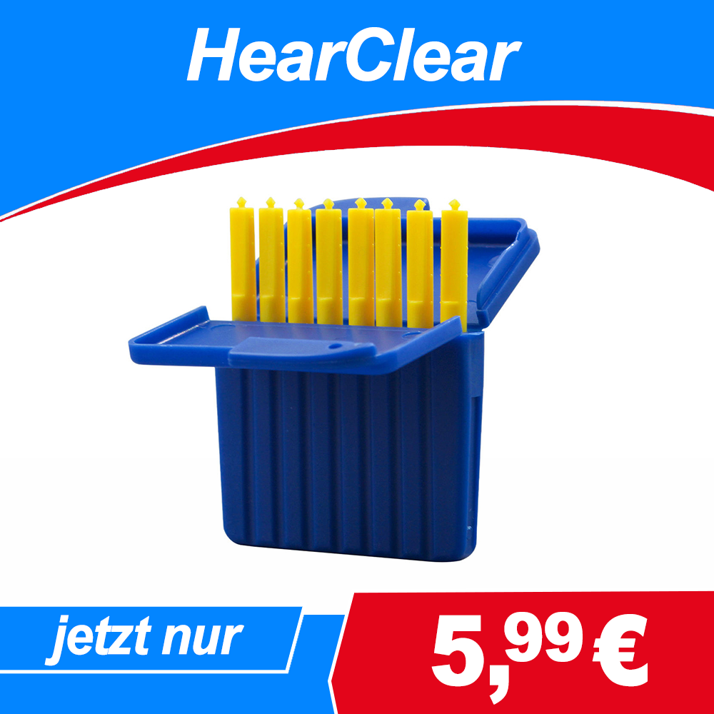 Starkey HearClear Hörgeräte Filter - Filter für Starkey Hörgeräte - Schützt vor Feuchtigkeit & Ohrenschmalz - 8 Stk. - Gelb