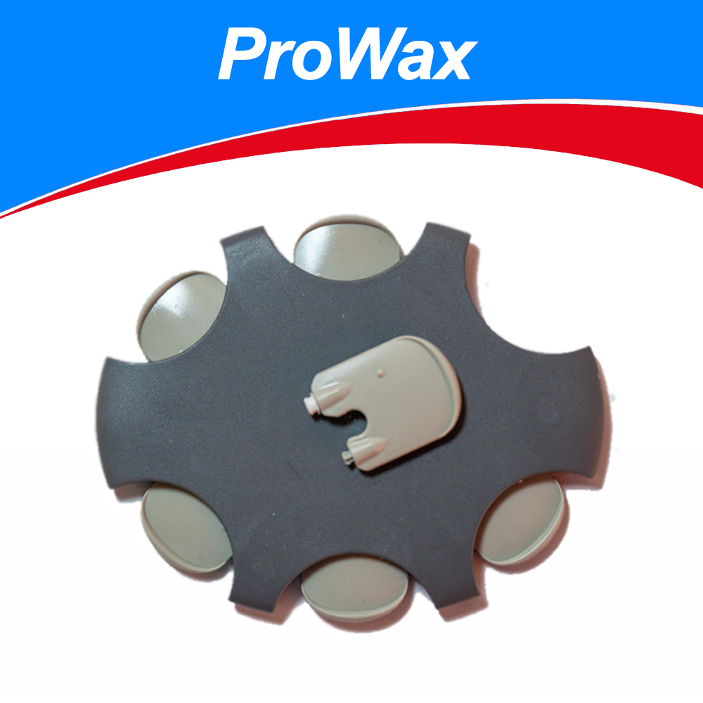 Oticon ProWax Cerumenfilter - Filter für Oticon Hörgeräte - Schützt vor Feuchtigkeit & Ohrenschmalz - 1,4 mm Durchmesser - 6 Stk. - Grau