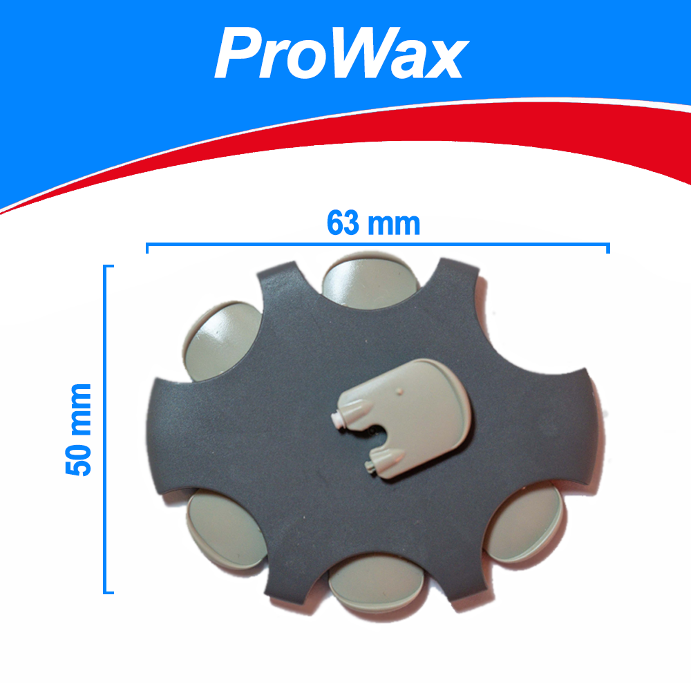 Oticon ProWax Cerumenfilter - Filter für Oticon Hörgeräte - Schützt vor Feuchtigkeit & Ohrenschmalz - 1,4 mm Durchmesser - 6 Stk. - Grau